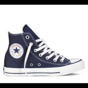 Navy Blue High Top Converse